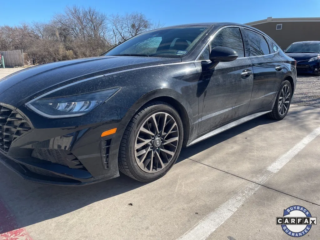 Black 2020 Hyundai Sonata SEL Plus for sale in Denton, TX