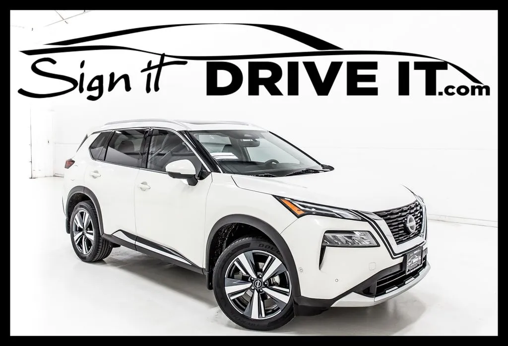 White 2023 Nissan Rogue Platinum for sale in Denton, TX