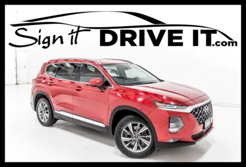 Red 2020 Hyundai Santa Fe SEL for sale in Denton, TX