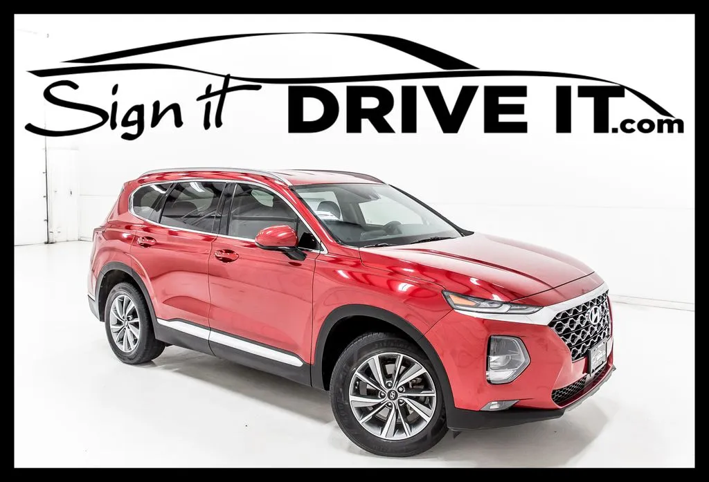 Red 2020 Hyundai Santa Fe SEL for sale in Denton, TX
