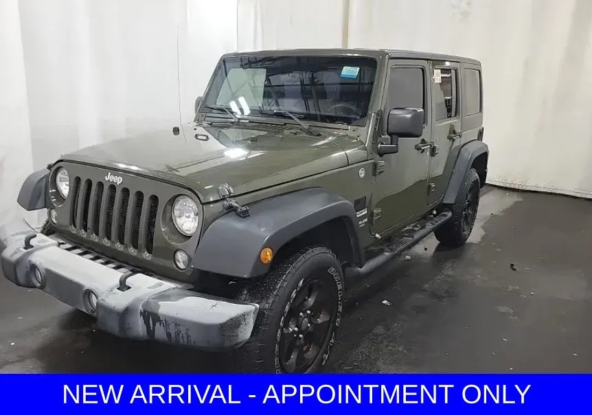 Green 2015 Jeep Wrangler Unlimited Sport for sale in Denton, TX