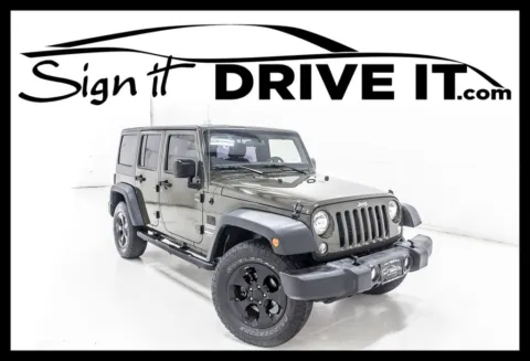 Green 2015 Jeep Wrangler Unlimited Sport for sale in Denton, TX