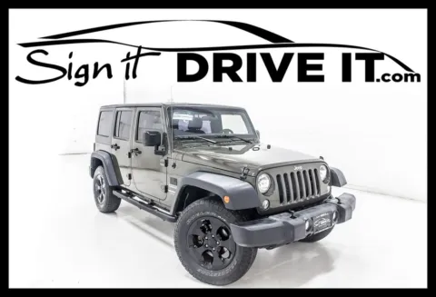 Green 2015 Jeep Wrangler Unlimited Sport for sale in Denton, TX