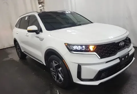 White 2021 Kia Sorento Hybrid EX for sale in Denton, TX