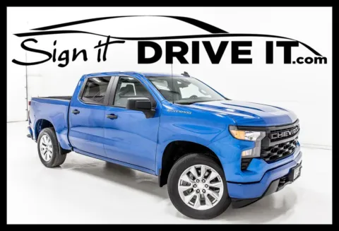 Blue 2024 Chevrolet Silverado 1500 Custom for sale in Denton, TX