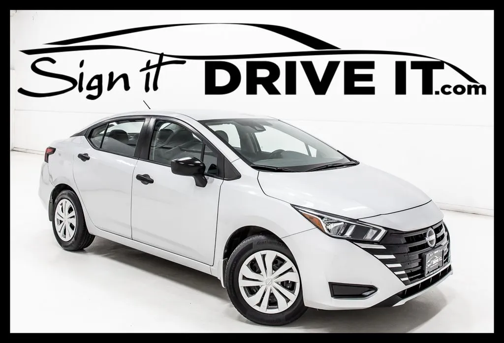 Silver 2023 Nissan Versa 1.6 S for sale in Denton, TX
