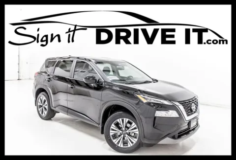 Black 2023 Nissan Rogue SV for sale in Denton, TX