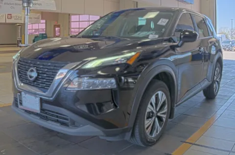 Black 2023 Nissan Rogue SV for sale in Denton, TX