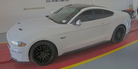 White 2018 Ford Mustang GT Premium for sale in Denton, TX