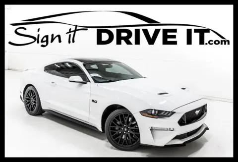 White 2018 Ford Mustang GT Premium for sale in Denton, TX