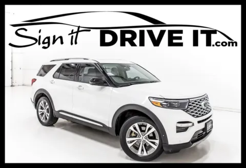 White 2020 Ford Explorer Platinum for sale in Denton, TX