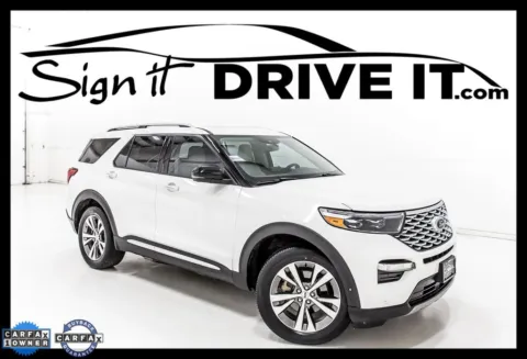 White 2020 Ford Explorer Platinum for sale in Denton, TX