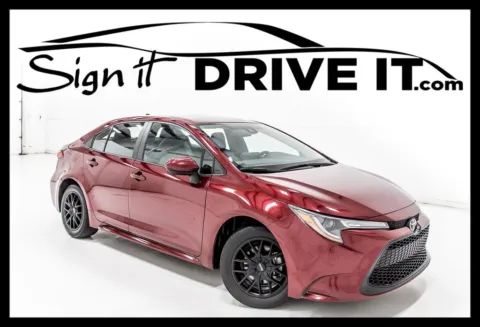Red 2022 Toyota Corolla LE for sale in Denton, TX