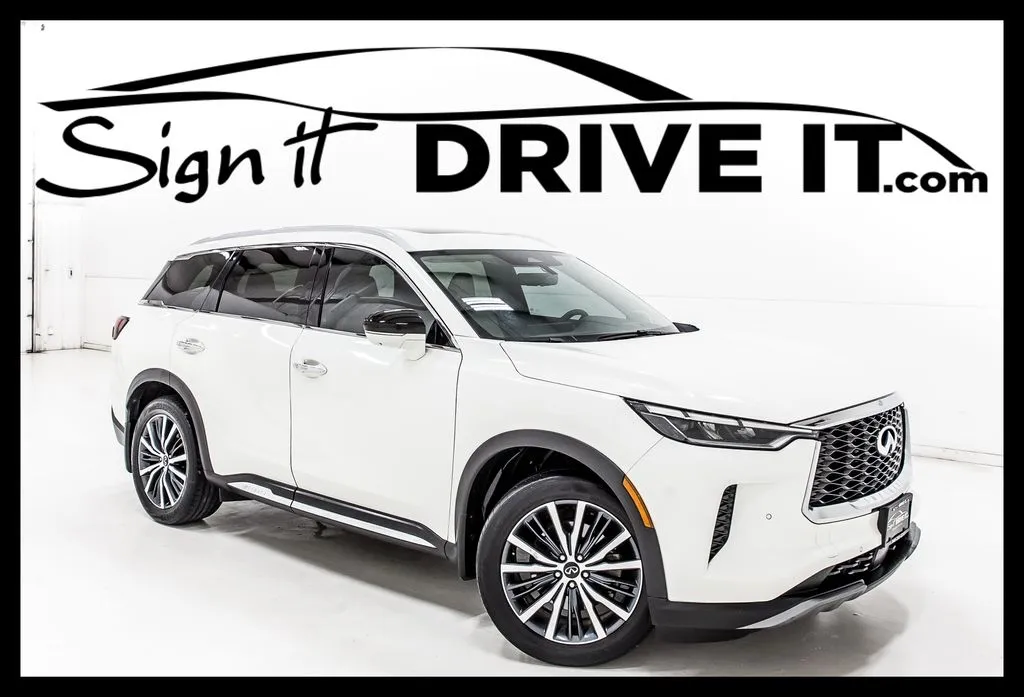 White 2023 INFINITI QX60 Sensory for sale in Denton, TX