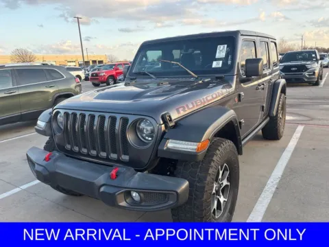 Gray 2021 Jeep Wrangler Unlimited Rubicon for sale in Denton, TX