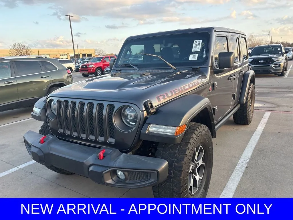 Gray 2021 Jeep Wrangler Unlimited Rubicon for sale in Denton, TX