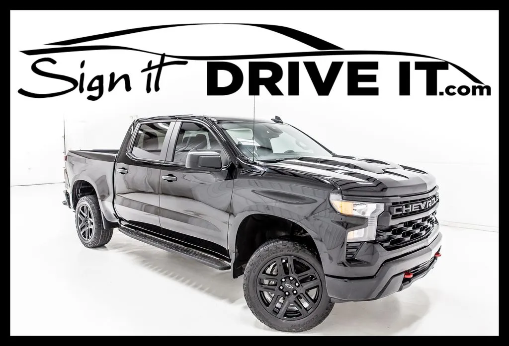 Black 2023 Chevrolet Silverado 1500 Custom Trail Boss for sale in Denton, TX