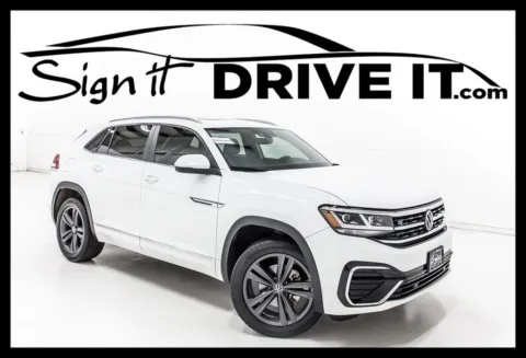 White 2021 Volkswagen Atlas Cross Sport 3.6L V6 SE w/Technology R-Line for sale in Denton, TX