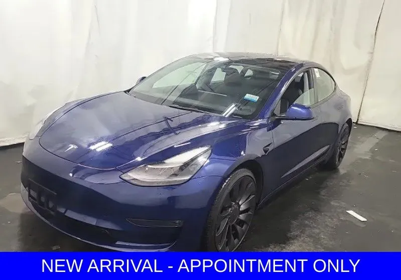 Blue 2022 Tesla Model 3 Performance for sale in Denton, TX