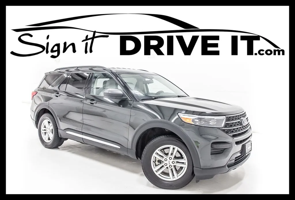 Green 2022 Ford Explorer XLT for sale in Denton, TX