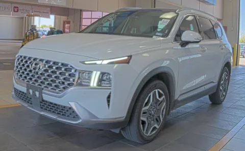 White 2022 Hyundai Santa Fe Limited for sale in Denton, TX