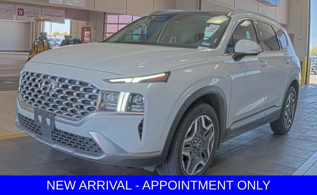 White 2022 Hyundai Santa Fe Limited for sale in Denton, TX