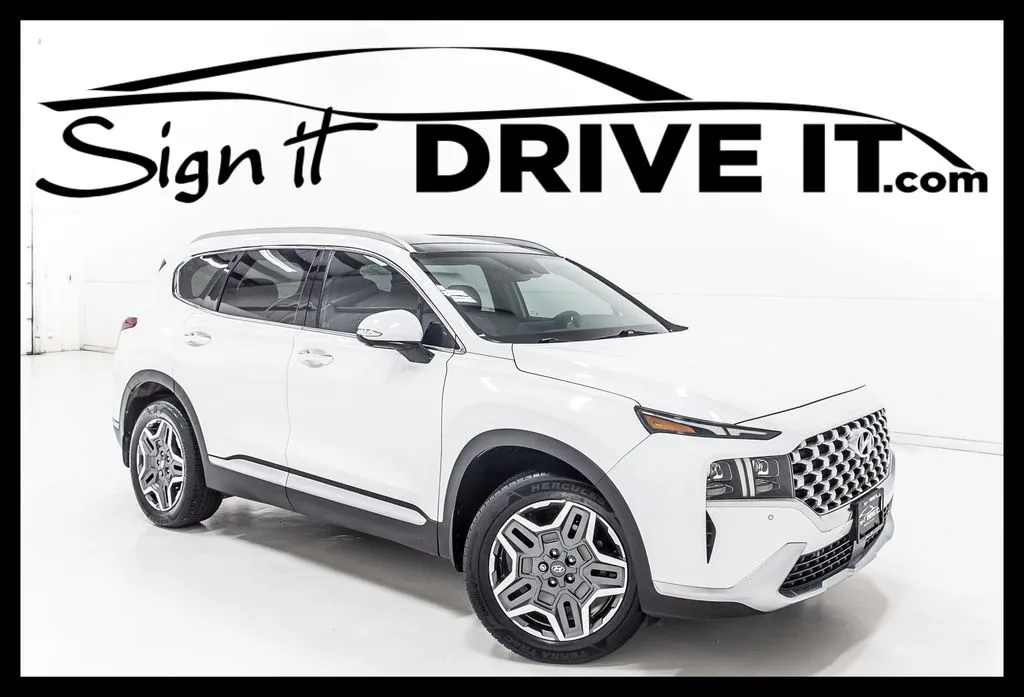 White 2022 Hyundai Santa Fe Limited for sale in Denton, TX