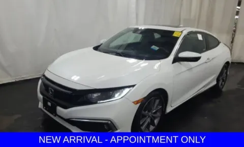 White 2019 Honda Civic EX for sale in Denton, TX