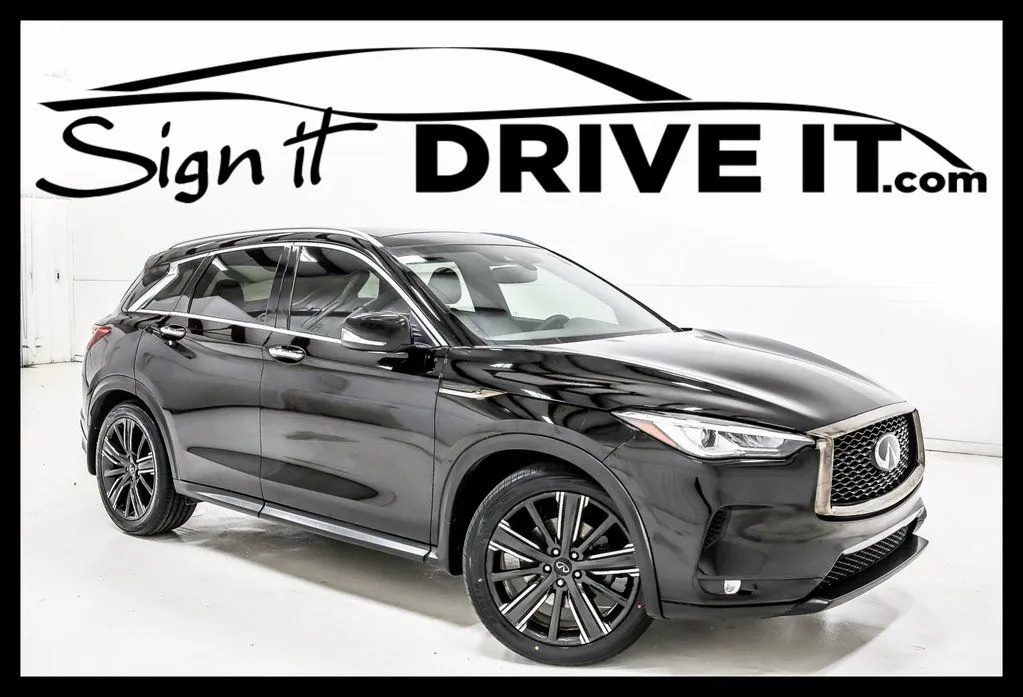 Black 2021 INFINITI QX50 LUXE for sale in Denton, TX