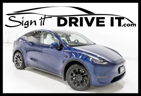 Blue 2021 Tesla Model Y Long Range for sale in Denton, TX