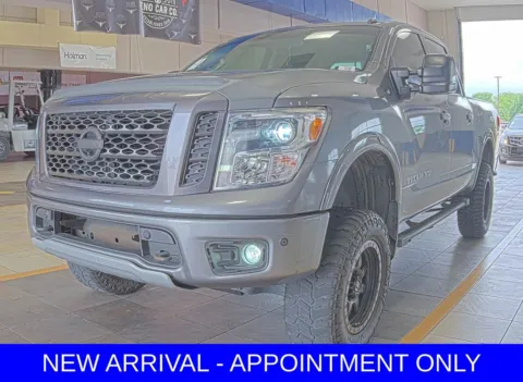 Gray 2018 Nissan Titan PRO-4X for sale in Denton, TX