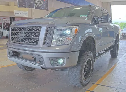 Gray 2018 Nissan Titan PRO-4X for sale in Denton, TX