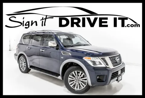 Blue 2018 Nissan Armada Platinum for sale in Denton, TX