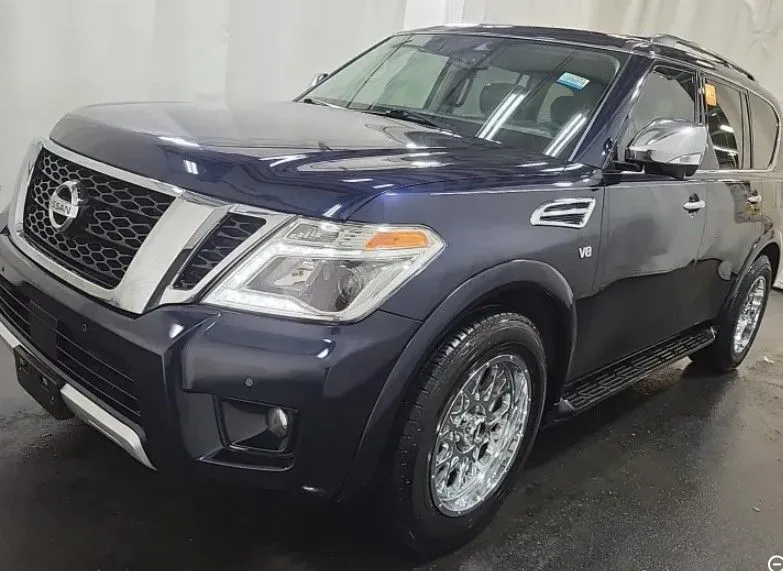 Blue 2019 Nissan Armada Platinum for sale in Denton, TX