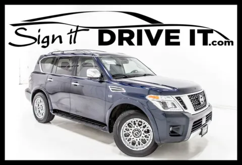 Blue 2019 Nissan Armada Platinum for sale in Denton, TX