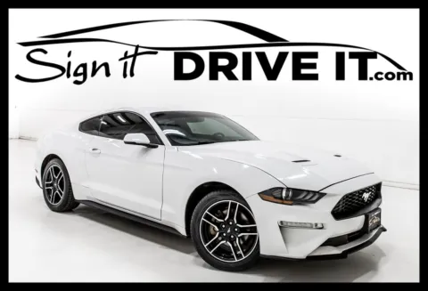 White 2020 Ford Mustang EcoBoost Premium for sale in Denton, TX