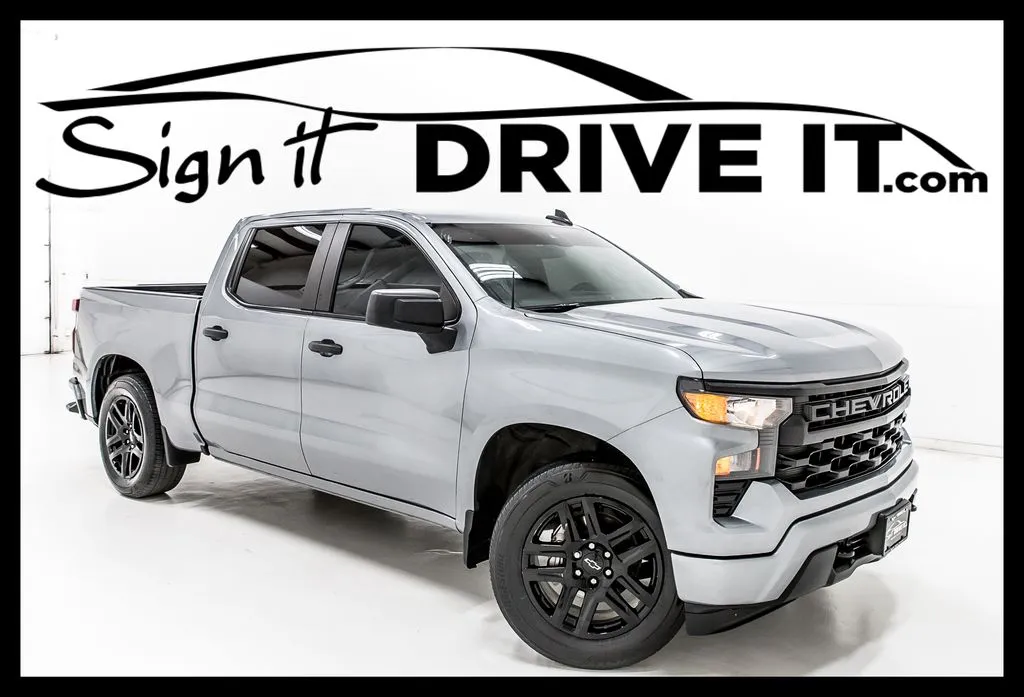 Gray 2023 Chevrolet Silverado 1500 Custom for sale in Denton, TX