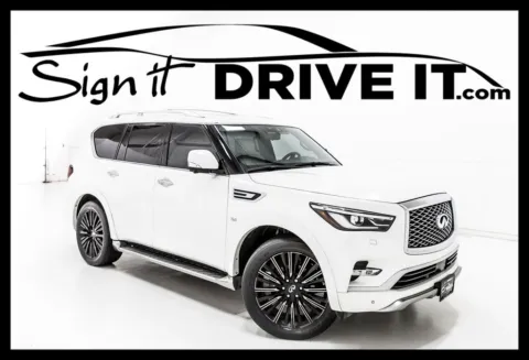 White 2019 INFINITI QX80 Limited for sale in Denton, TX