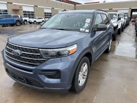 Blue 2021 Ford Explorer XLT for sale in Denton, TX