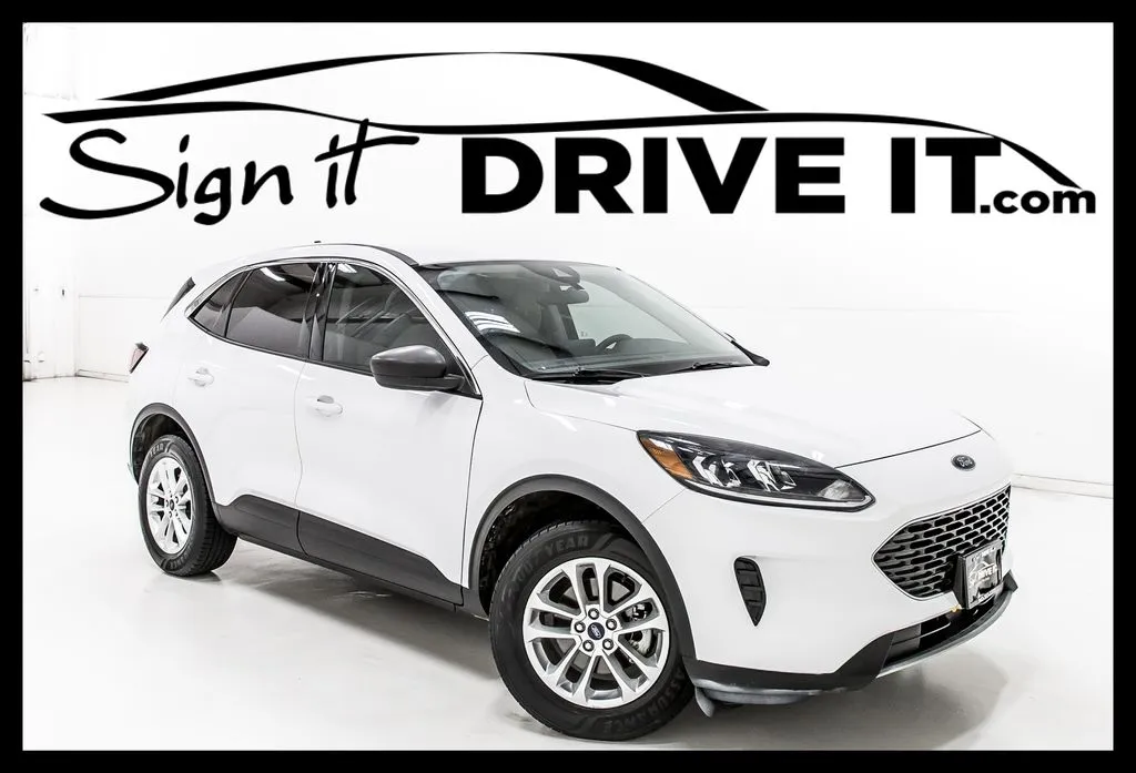 White 2022 Ford Escape Hybrid SE for sale in Denton, TX