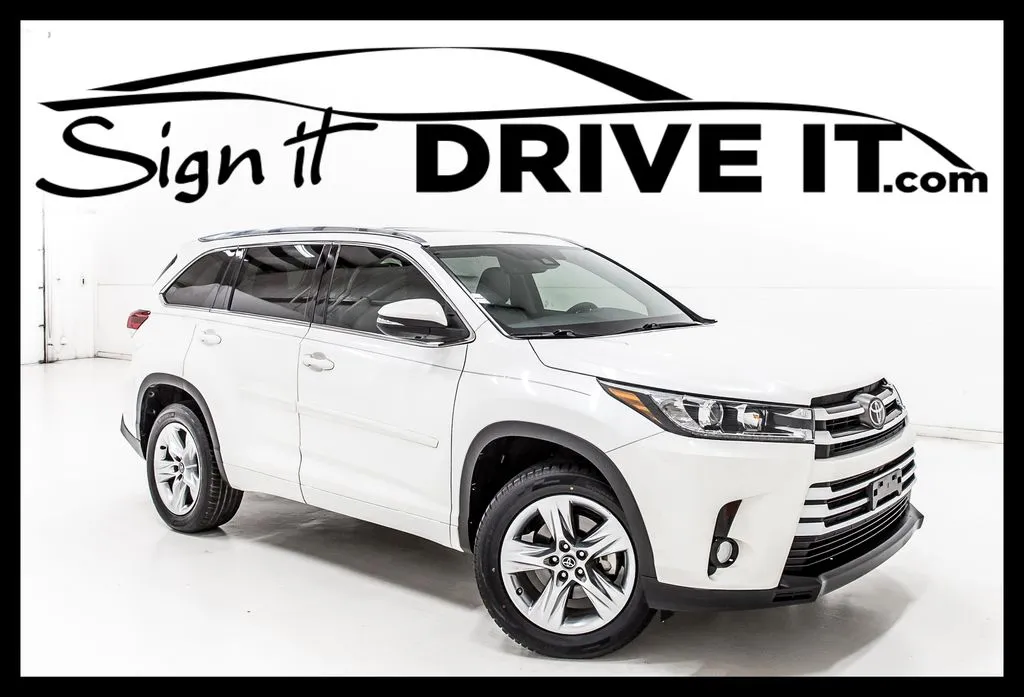 White 2017 Toyota Highlander Limited for sale in Denton, TX