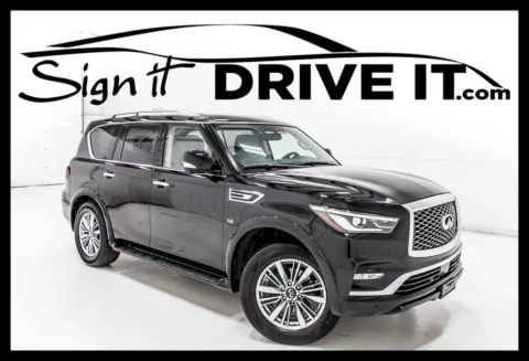 Black 2019 INFINITI QX80 LUXE for sale in Denton, TX