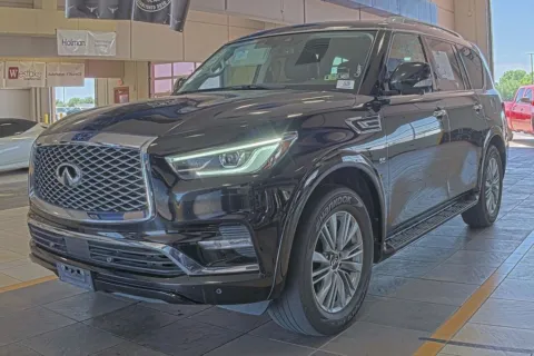 Black 2019 INFINITI QX80 LUXE for sale in Denton, TX