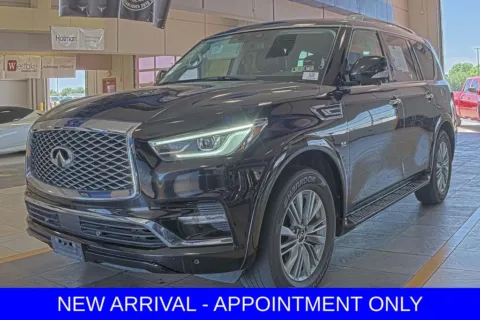 Black 2019 INFINITI QX80 LUXE for sale in Denton, TX