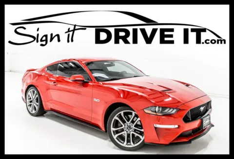 Red 2018 Ford Mustang GT Premium for sale in Denton, TX