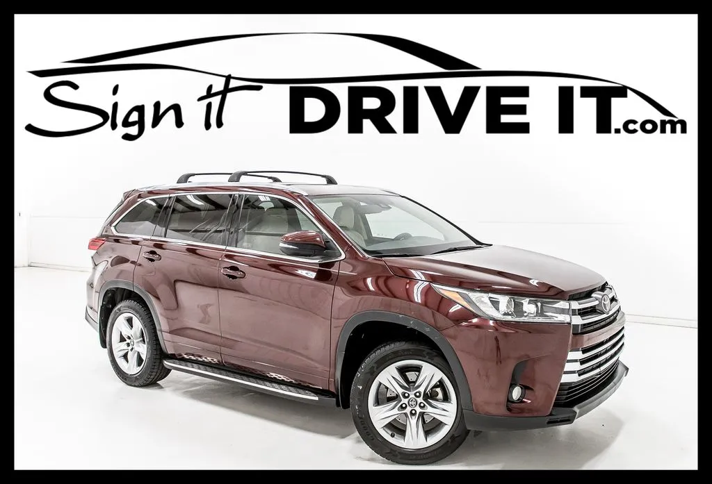 Red 2017 Toyota Highlander Limited for sale in Denton, TX
