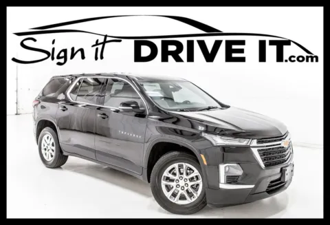 Black 2023 Chevrolet Traverse LS for sale in Denton, TX