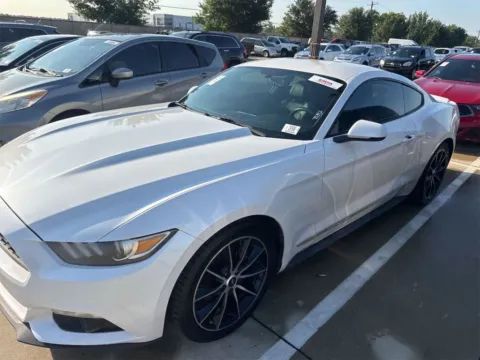 White 2017 Ford Mustang EcoBoost Premium for sale in Denton, TX