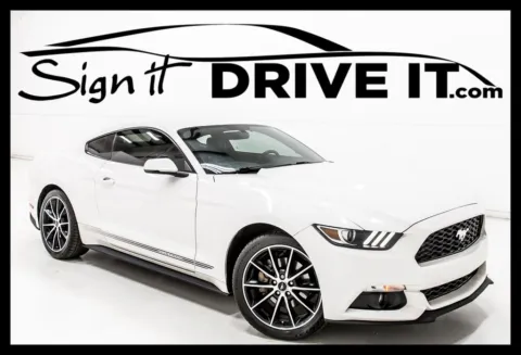 White 2017 Ford Mustang EcoBoost Premium for sale in Denton, TX