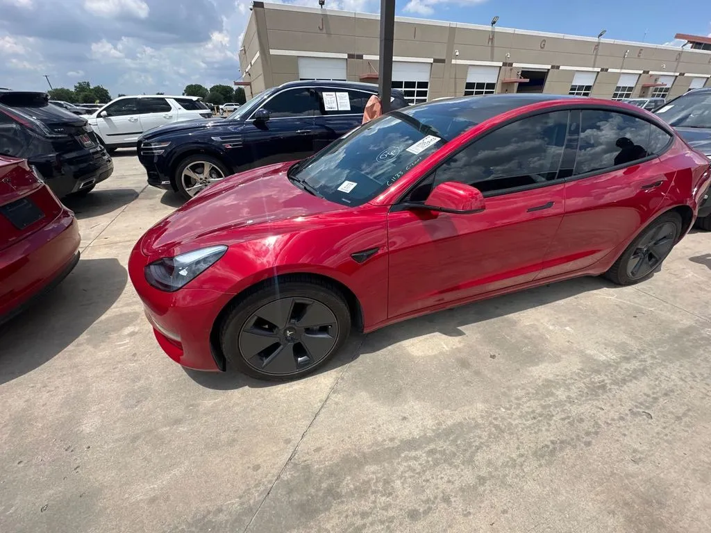 Red 2021 Tesla Model 3 Standard Range Plus for sale in Denton, TX